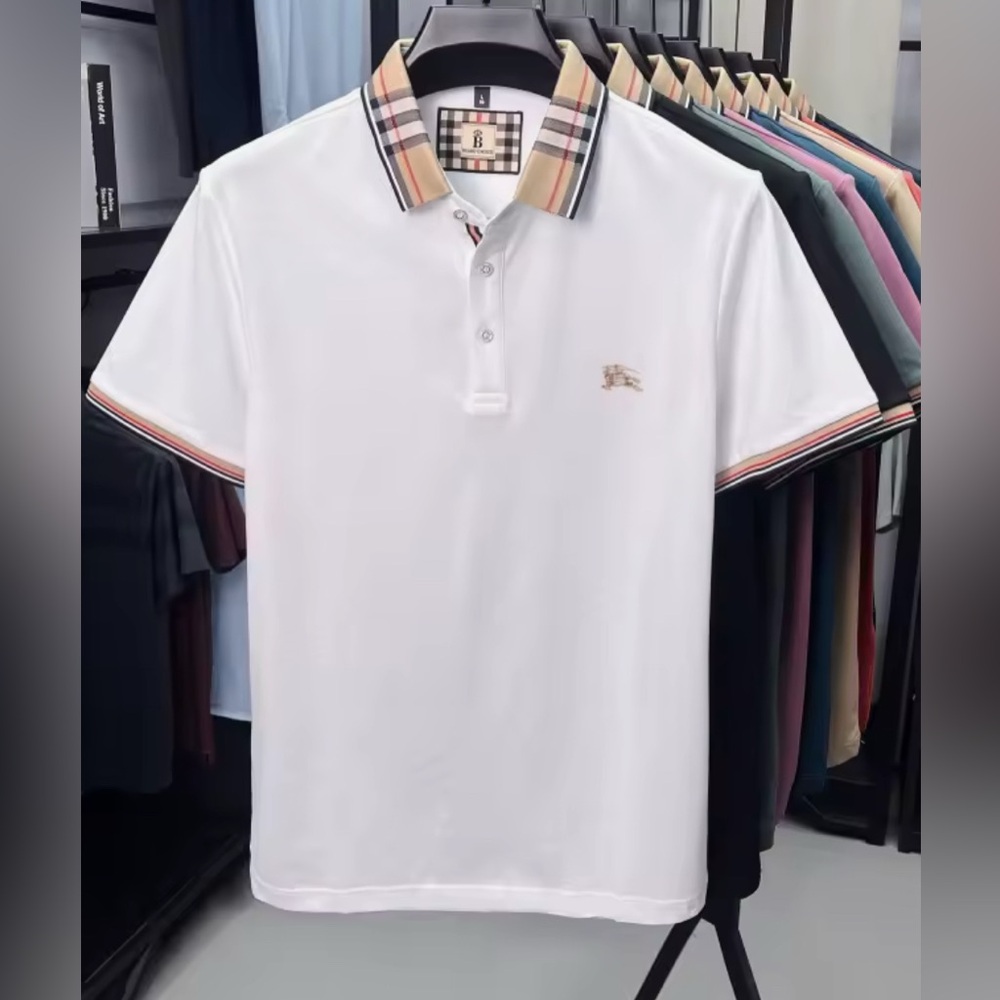NEW $80 Cody Check Collar Polo Shirt with Checkered Collar